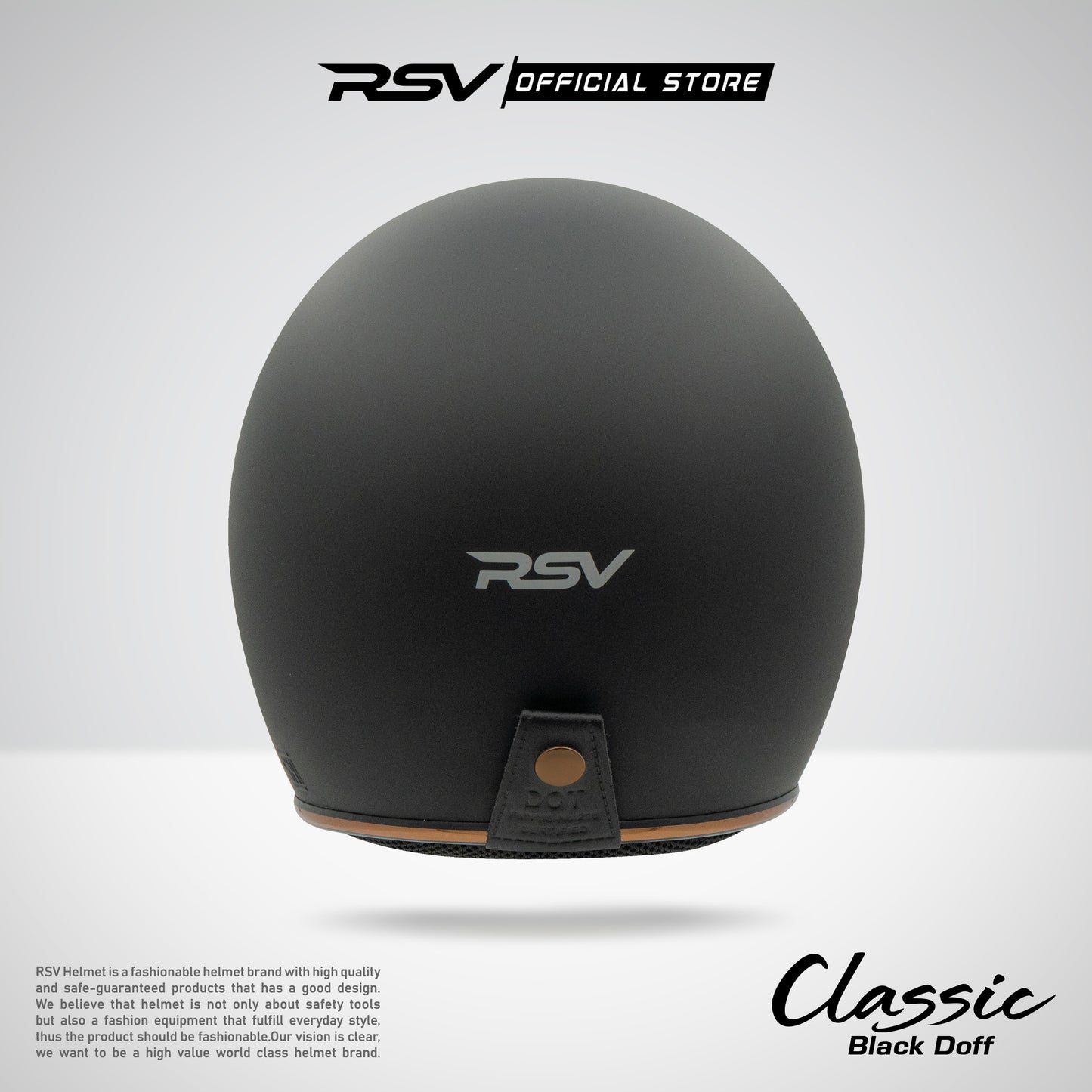 RSV HELM CLASSIC BLACK DOFF