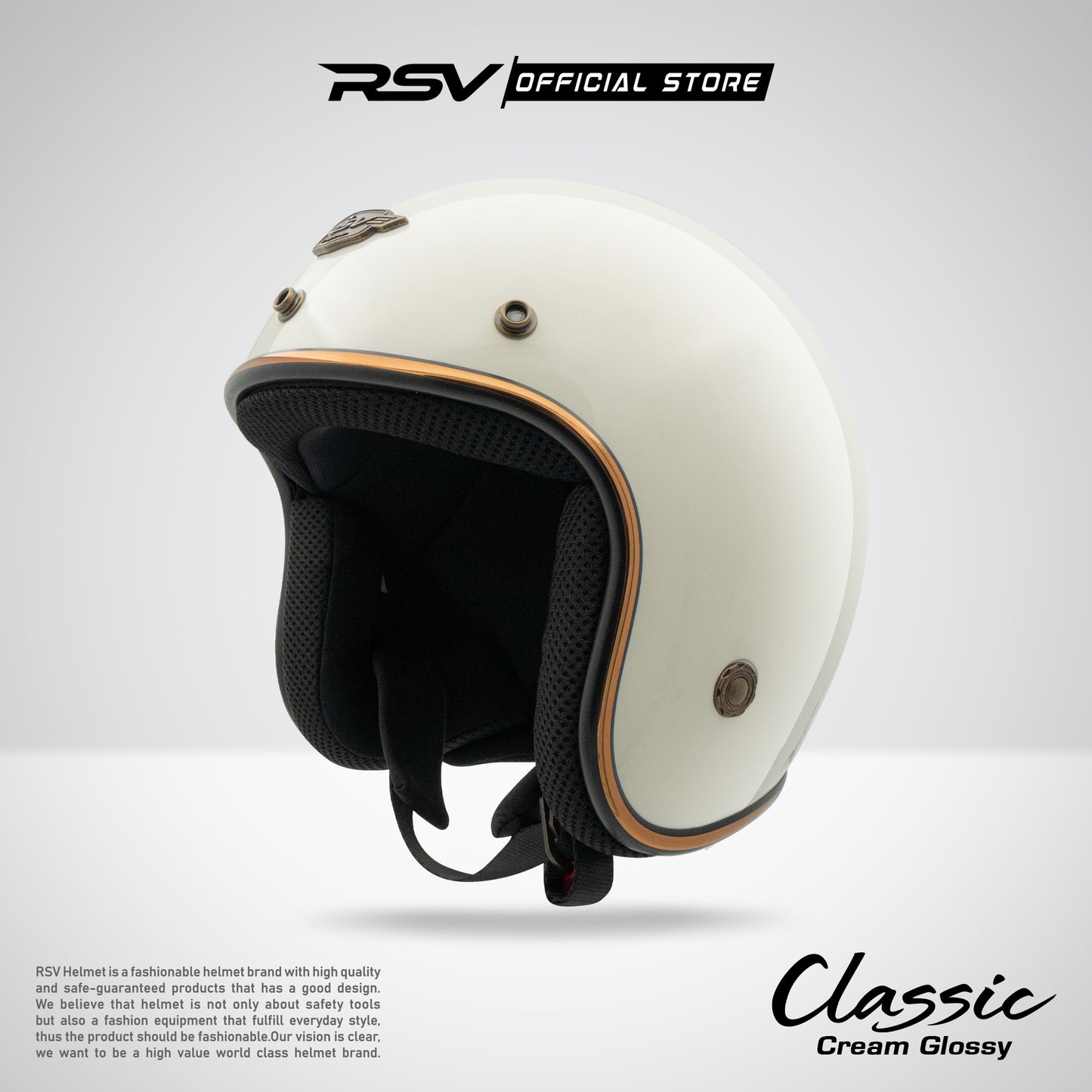 RSV HELM CLASSIC CREAM GLOSSY