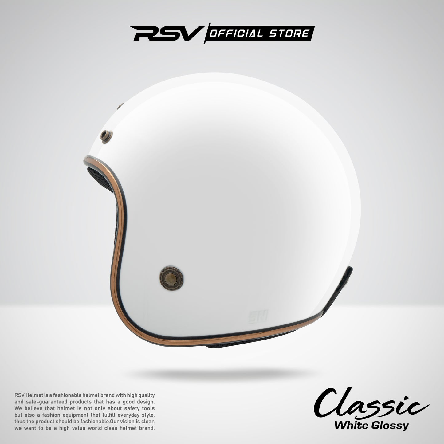 RSV HELM CLASSIC WHITE GLOSSY