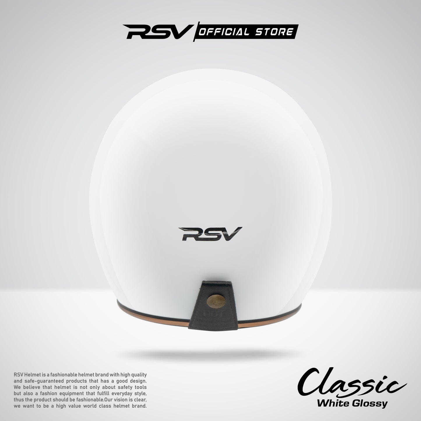 RSV HELM CLASSIC WHITE GLOSSY