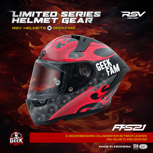 RSV Helmets x Geek Fam Exclusive Collaboration MPL ID - Helm RSV Full face FFS21 (Limited Edition Series) - Helm Full Face