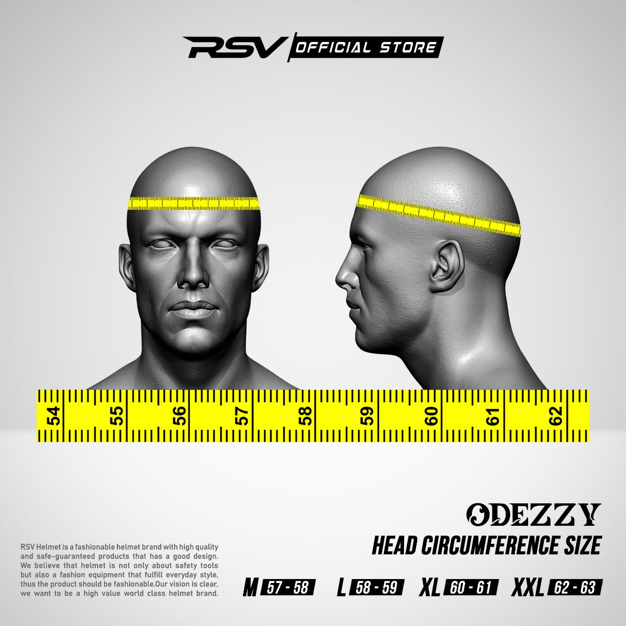 Helm RSV Odezzy Solid White Glossy Single Visor - Half Face