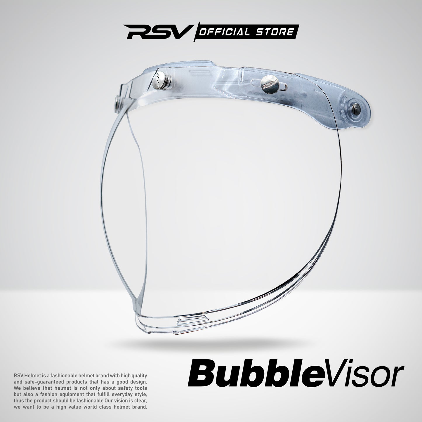 RSV Kaca Helm Visor Bubble Retro Odezzy & Classic - All Warna RSV Helmets
