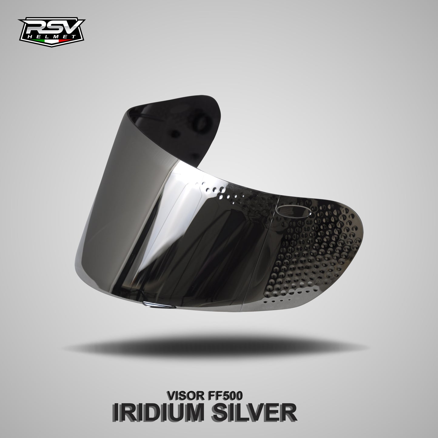 RSV FF500 CARBON GLOSSY BUNDLING WITH VISOR DARKSMOKE / IRIDIUM SILVER