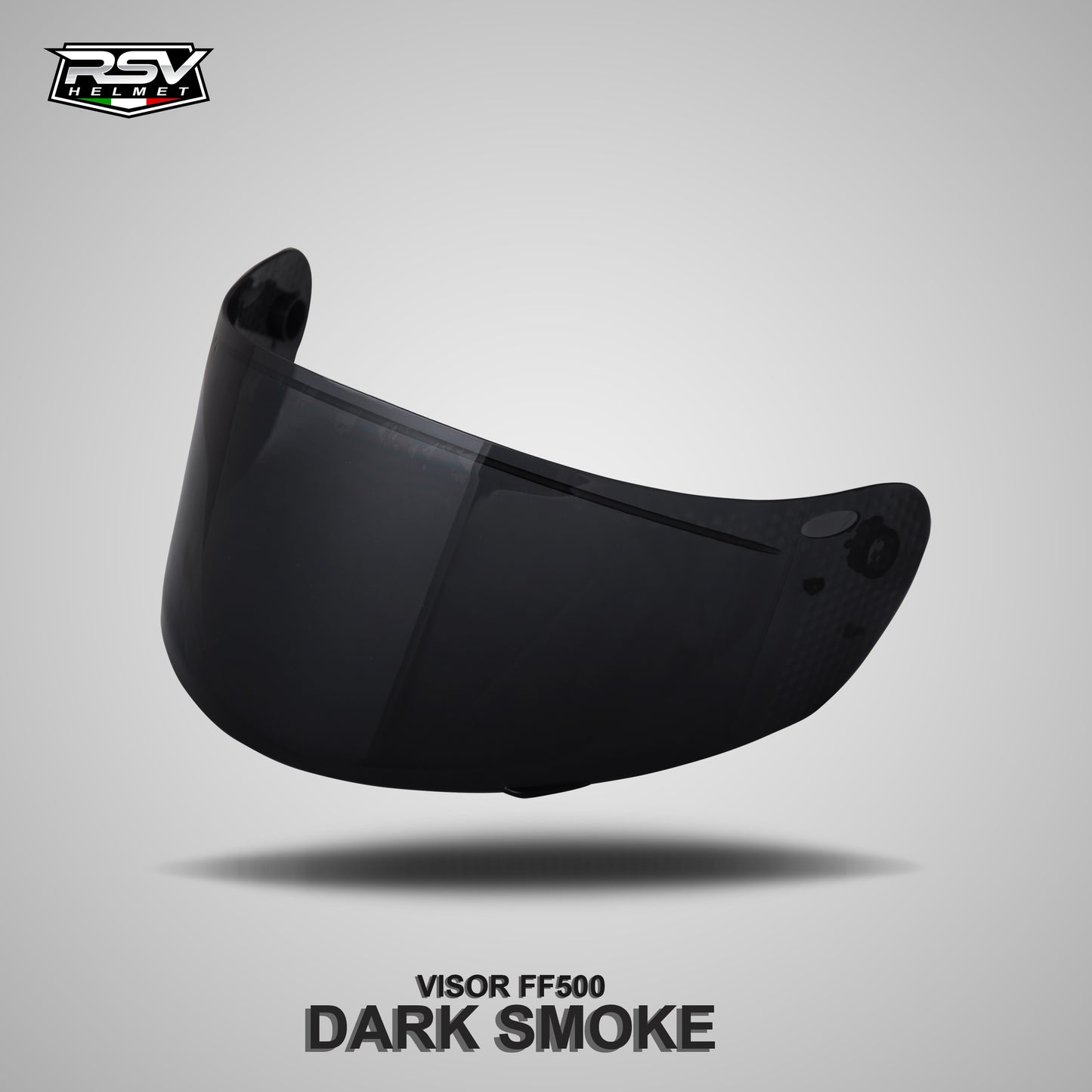 RSV FF500 CARBON GLOSSY BUNDLING WITH VISOR DARKSMOKE / IRIDIUM SILVER