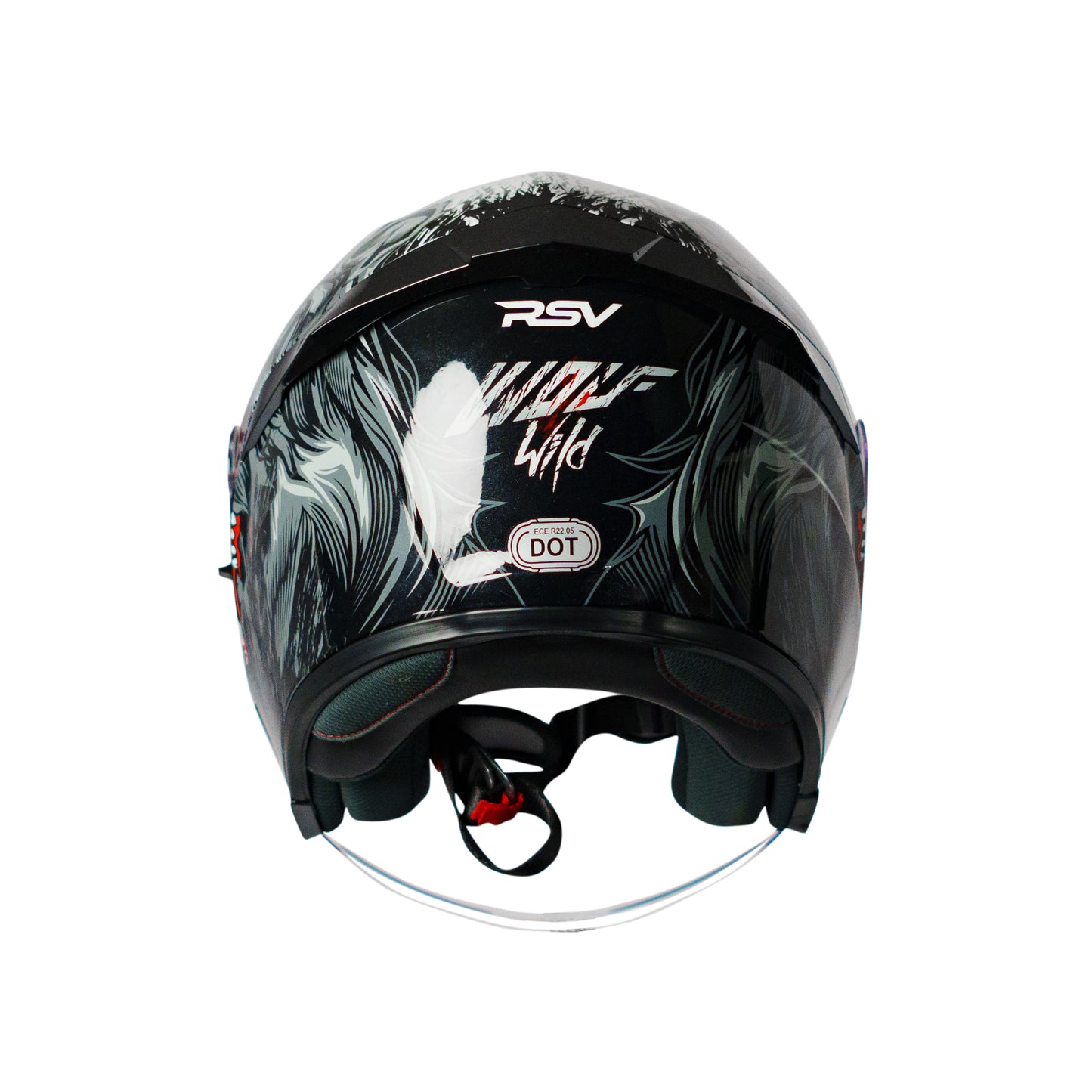 RSV SV300 WOLF GLOSSY DOUBLE VISOR
