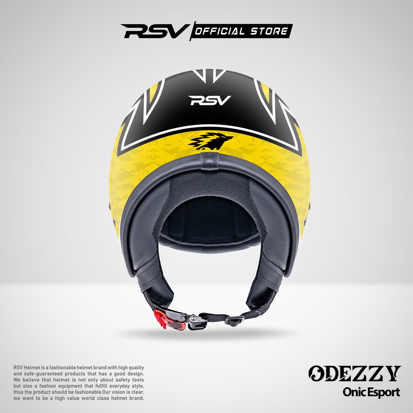 RSV Helmets x ONIC ESPORT Exclusive Collaboration MPL ID - Helm RSV Classic Odezzy (Limited Edition Series) - Helm Half Face Retro