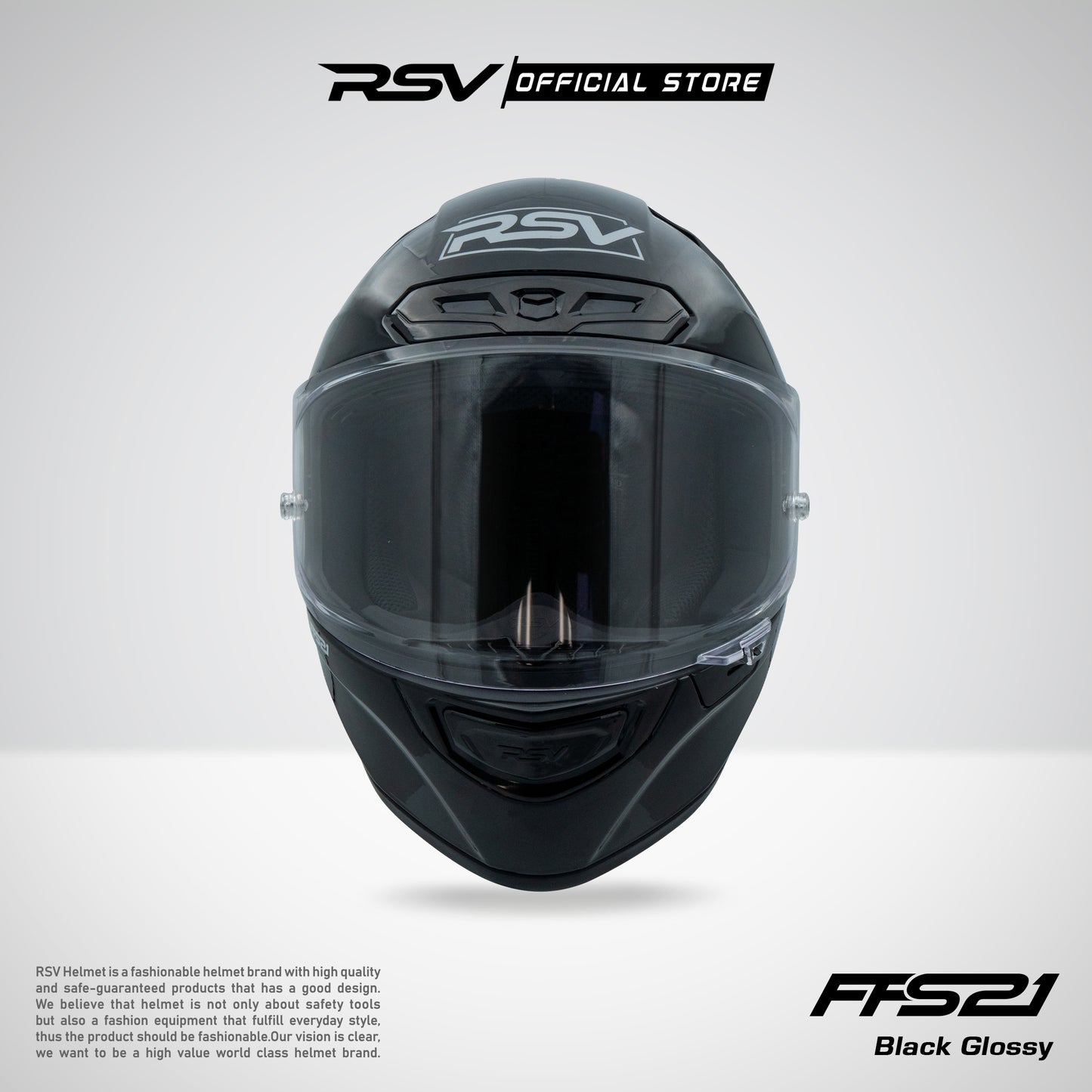 HELM RSV FFS21 BLACK GLOSSY