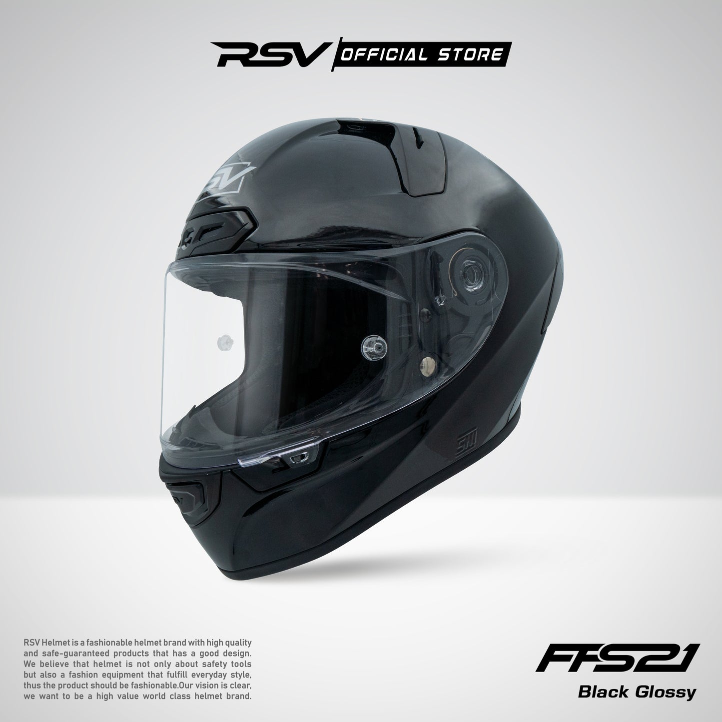 HELM RSV FFS21 BLACK GLOSSY