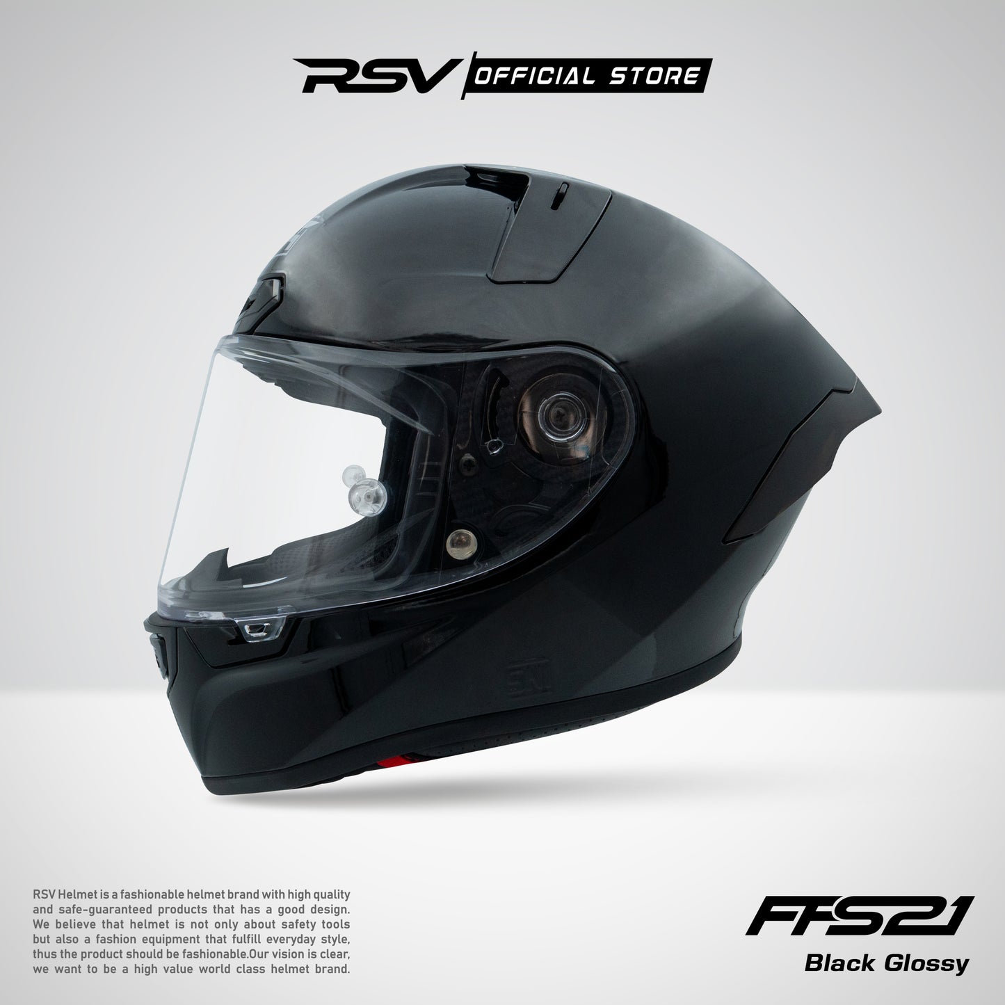 HELM RSV FFS21 BLACK GLOSSY