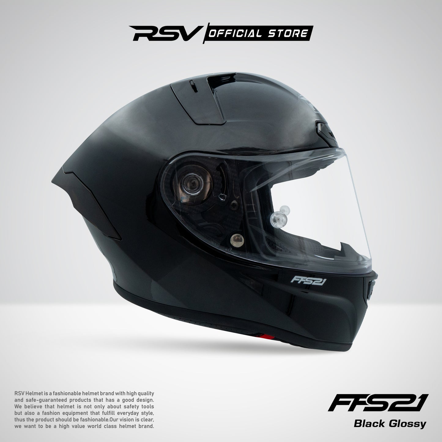 HELM RSV FFS21 BLACK GLOSSY