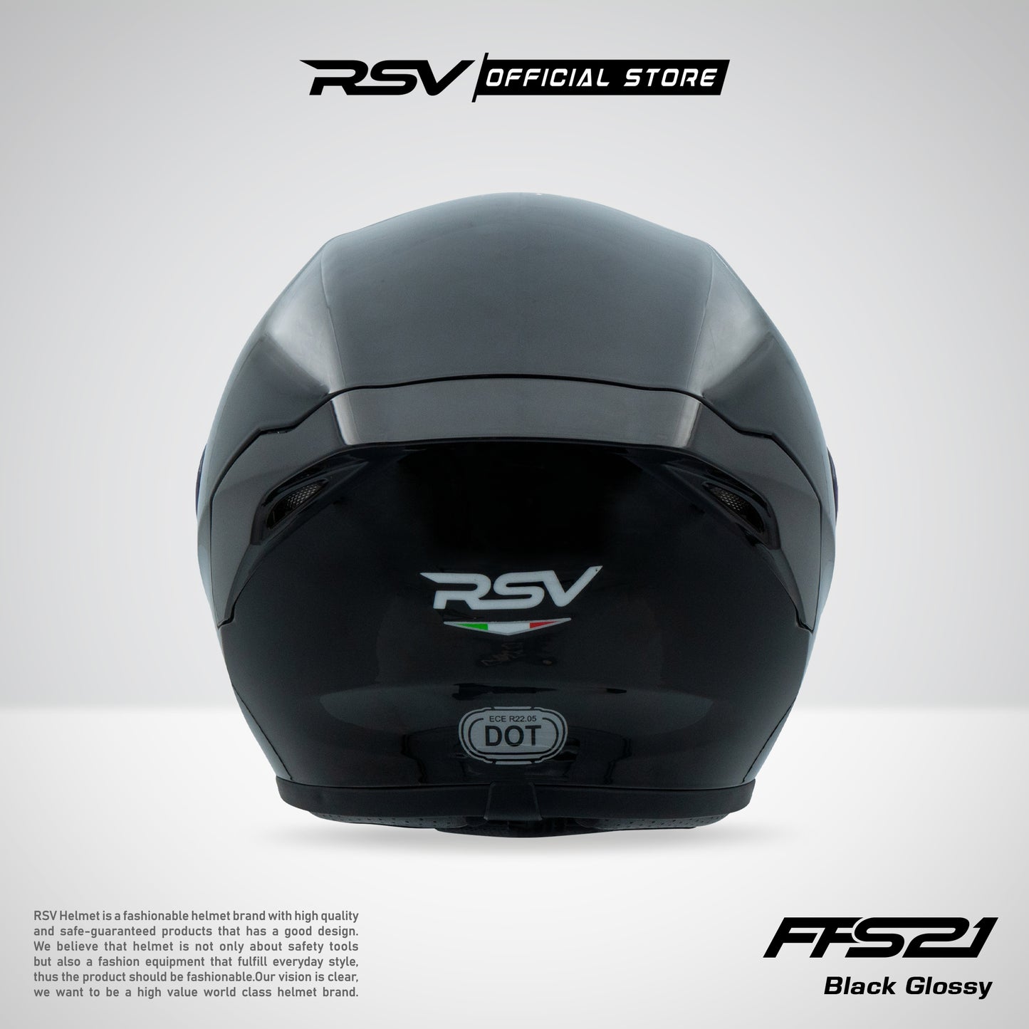 HELM RSV FFS21 BLACK GLOSSY