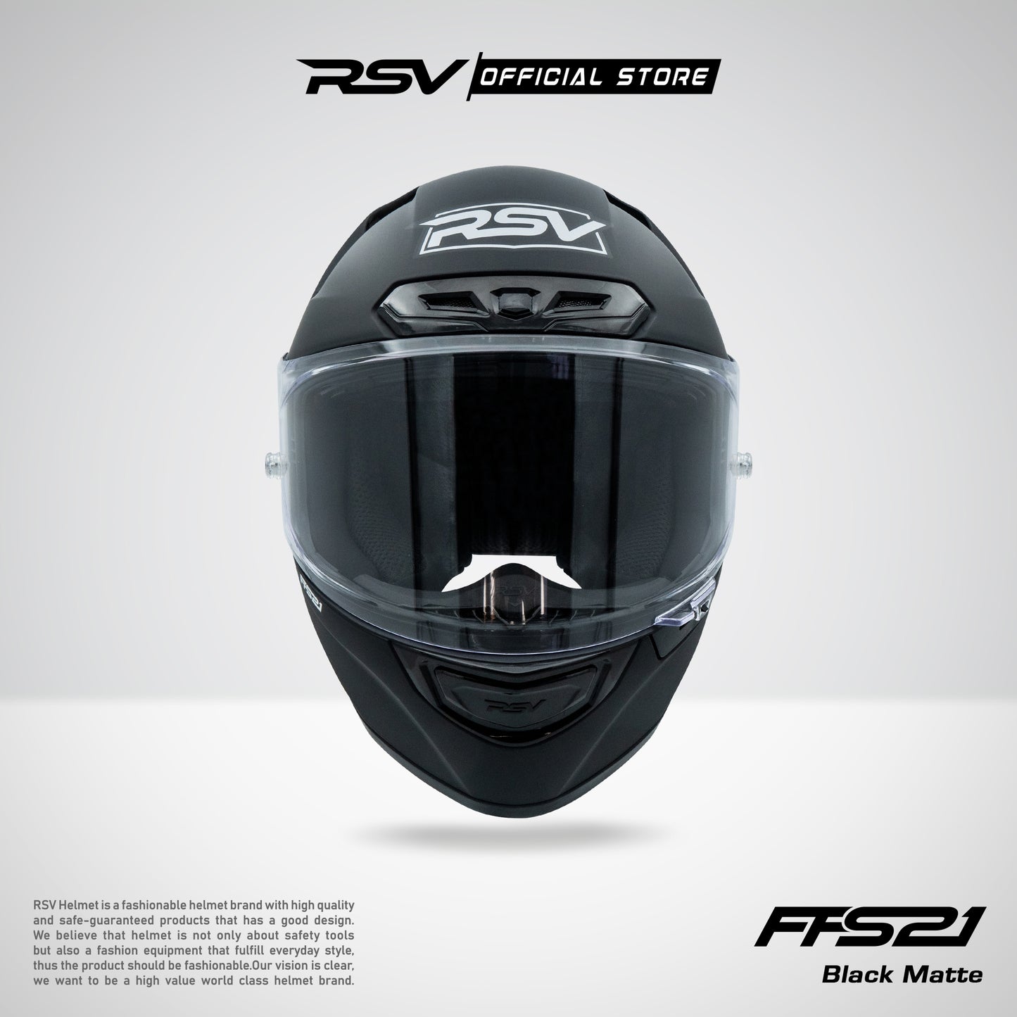 HELM RSV FFS21 BLACK MATTE