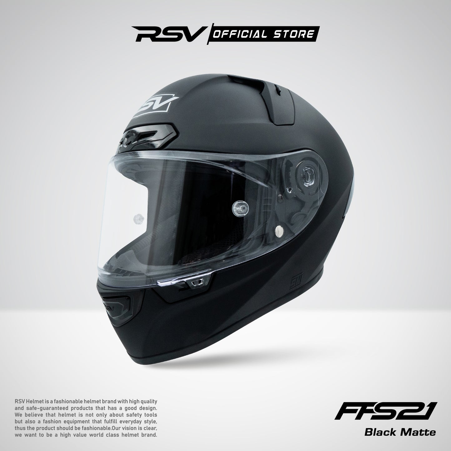 HELM RSV FFS21 BLACK MATTE