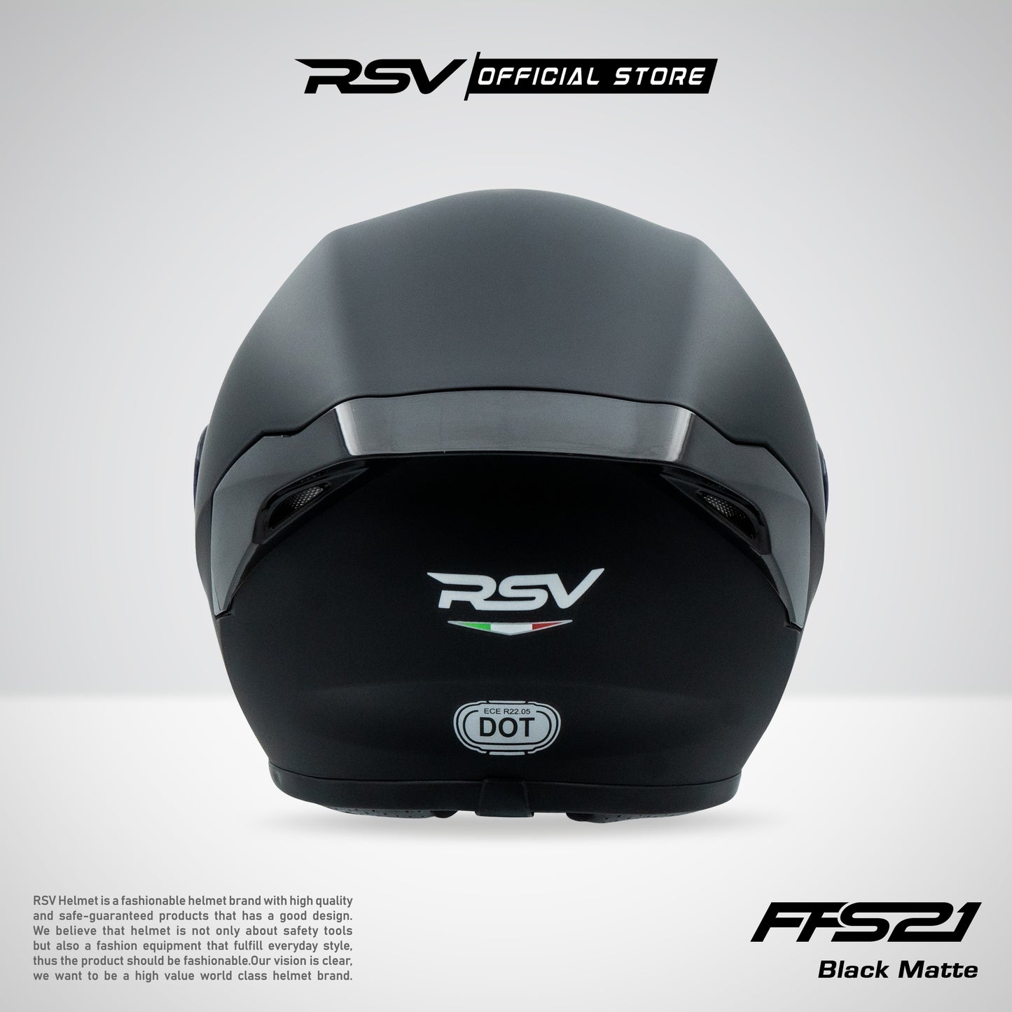 HELM RSV FFS21 BLACK MATTE