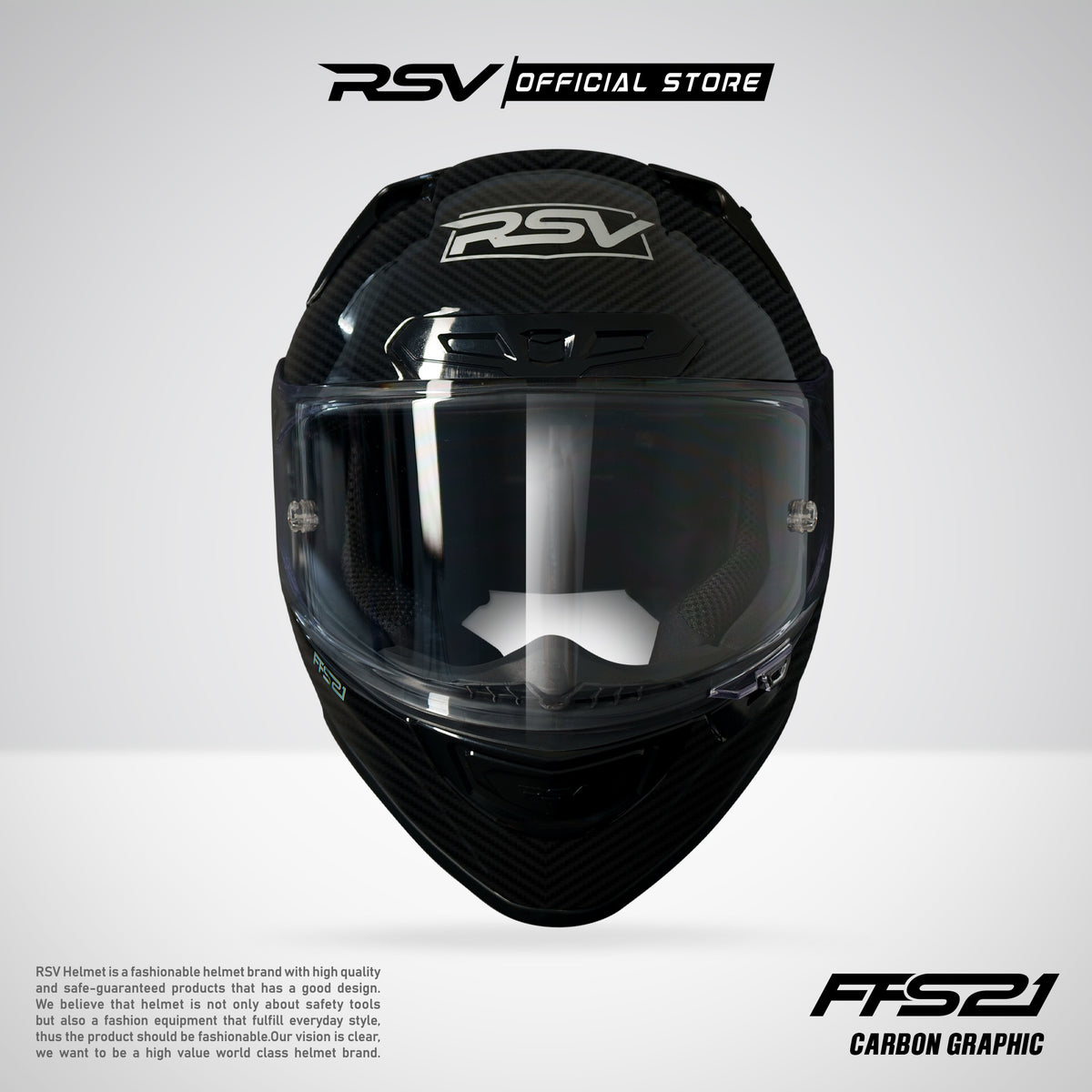 Helm RSV FFS21 Motif Carbon Graphic Glossy - Helm Full Face [Exclusive ...