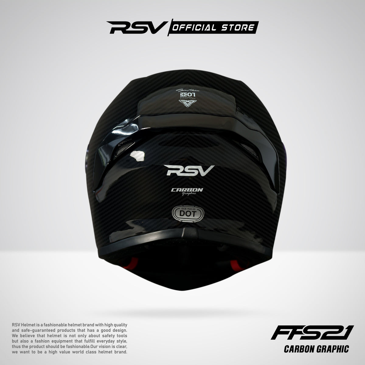 Helm RSV FFS21 Motif Carbon Graphic Glossy - Helm Full Face [Exclusive ...