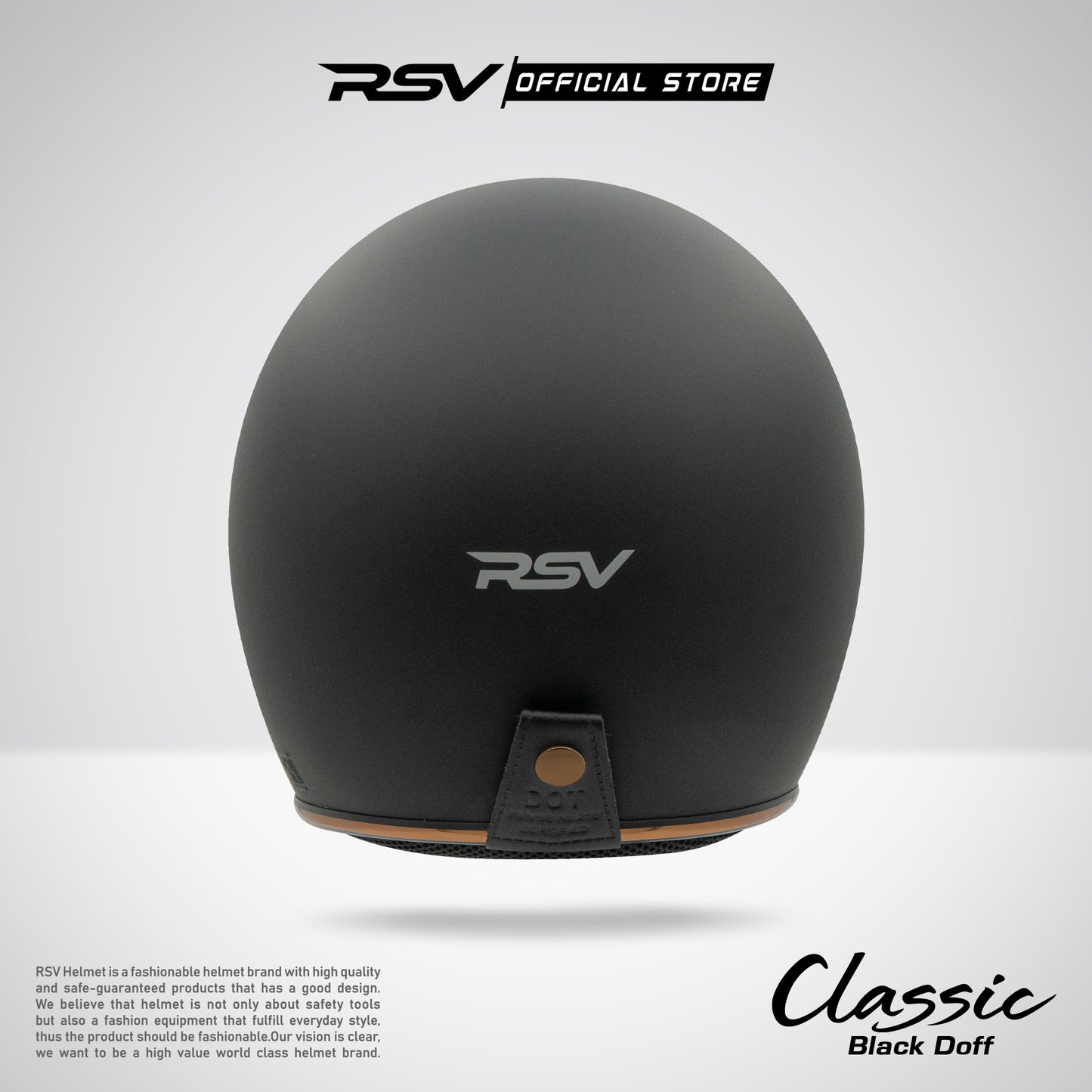 RSV HELM CLASSIC  BLACK DOFF