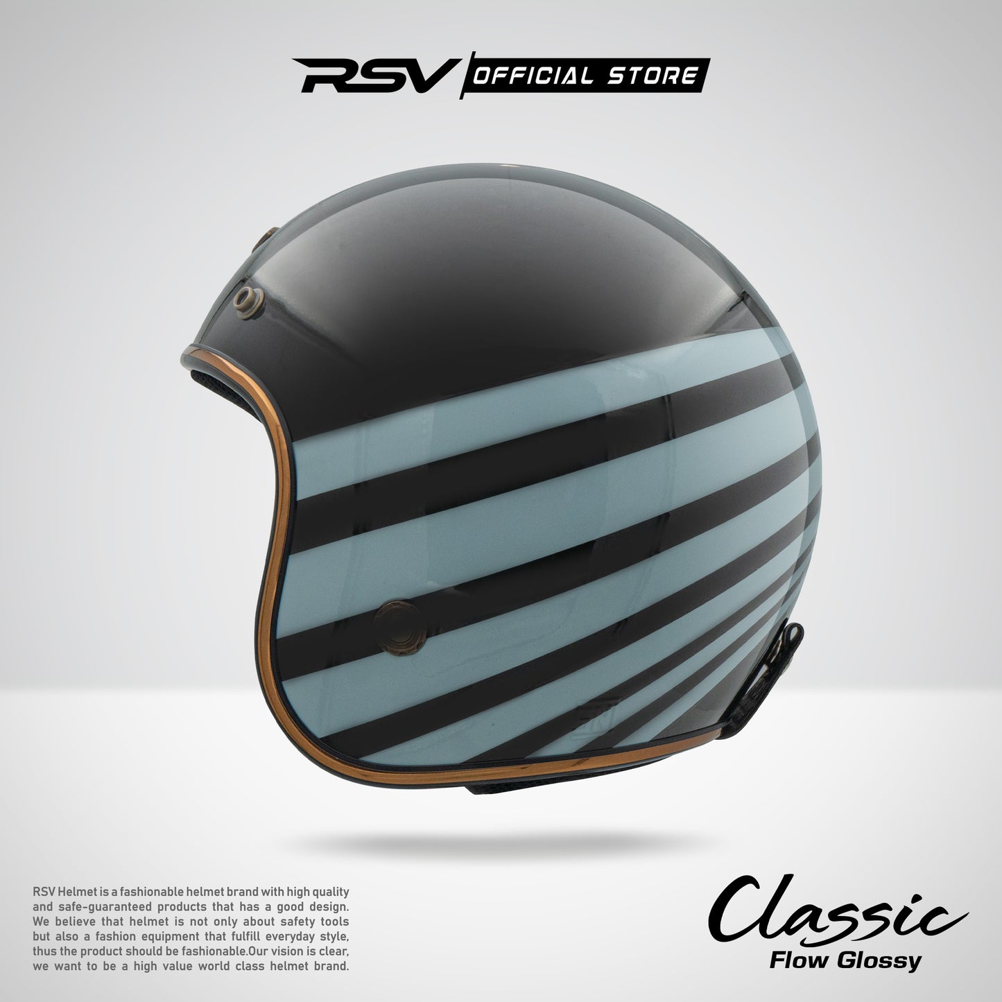 RSV X TVS HELM CLASSIC FLOW GLOSSY