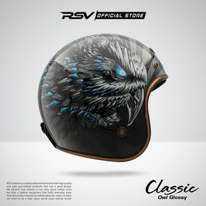 RSV HELM  CLASSIC OWL GLOSSY
