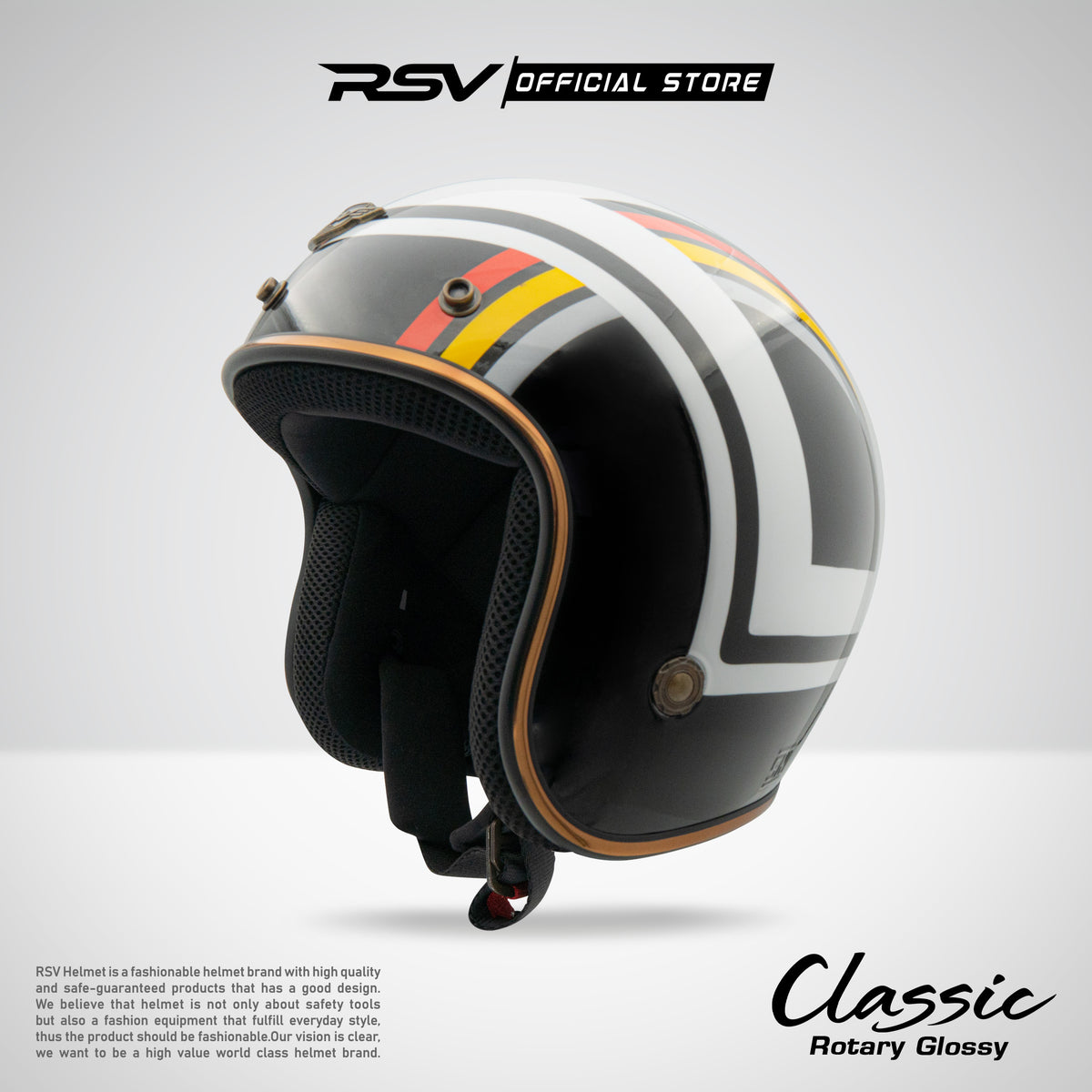 RSV HELM CLASSIC ROTARY GLOSSY – RSV Helmets - PT HELMINDO PRATAMA ...