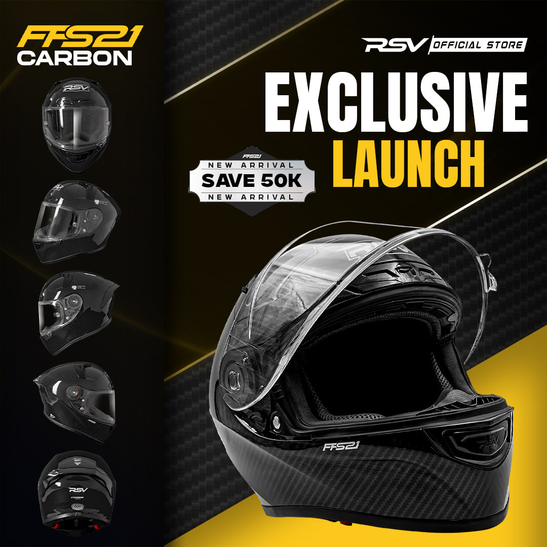 Helm RSV FFS21 Motif Carbon Graphic Glossy -  Helm Full Face [Exclusive Launching]