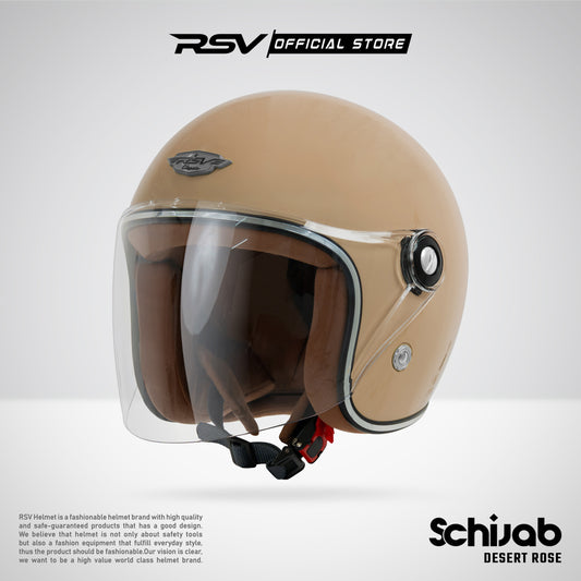 RSV SC Hijab Retro Classic Helm Half Face - Desert Rose l Helm Hijab