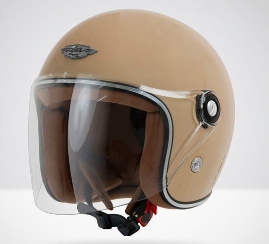 RSV X TVS SC Hijab Retro Classic Helm Half Face - Desert Rose Glossy l Helm Hijab