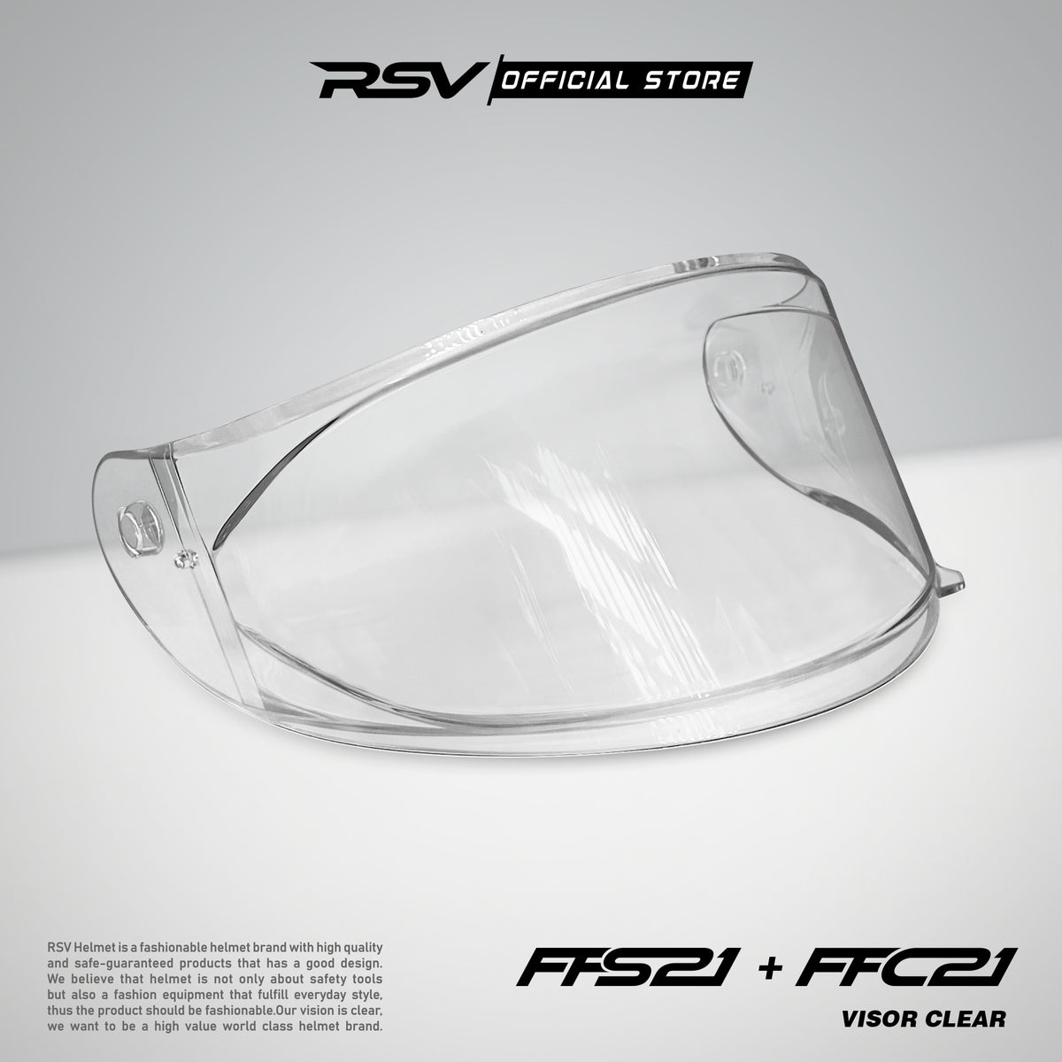 Visor FFC21 & FFS21 Series ( Clear, Light Smoke, Dark Smoke & Iridium Silver )