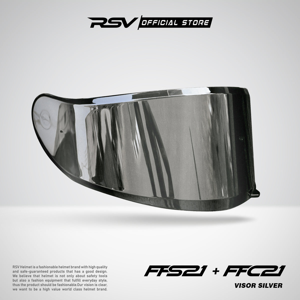 Visor FFC21 & FFS21 Series ( Clear, Light Smoke, Dark Smoke & Iridium Silver )