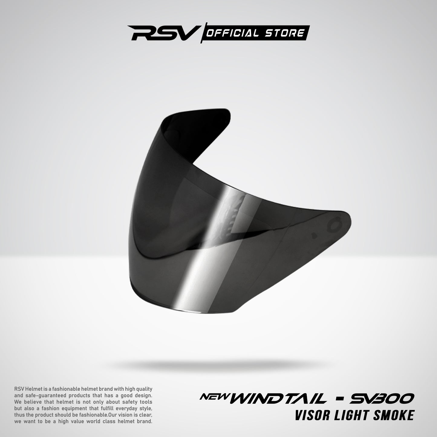 VISOR RSV X TVS SV300 & NEW WINDTAIL ( BENING, RED, GREEN, BLUE, SILVER, DARK SMOKE & LIGT SMOKE )