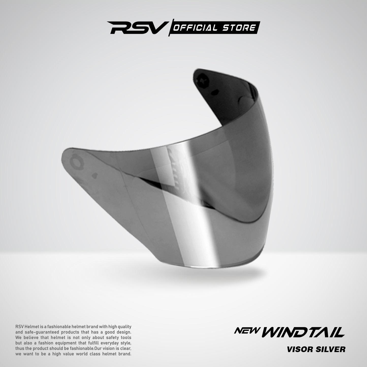 VISOR RSV X TVS SV300 & NEW WINDTAIL ( BENING, RED, GREEN, BLUE, SILVER, DARK SMOKE & LIGT SMOKE )