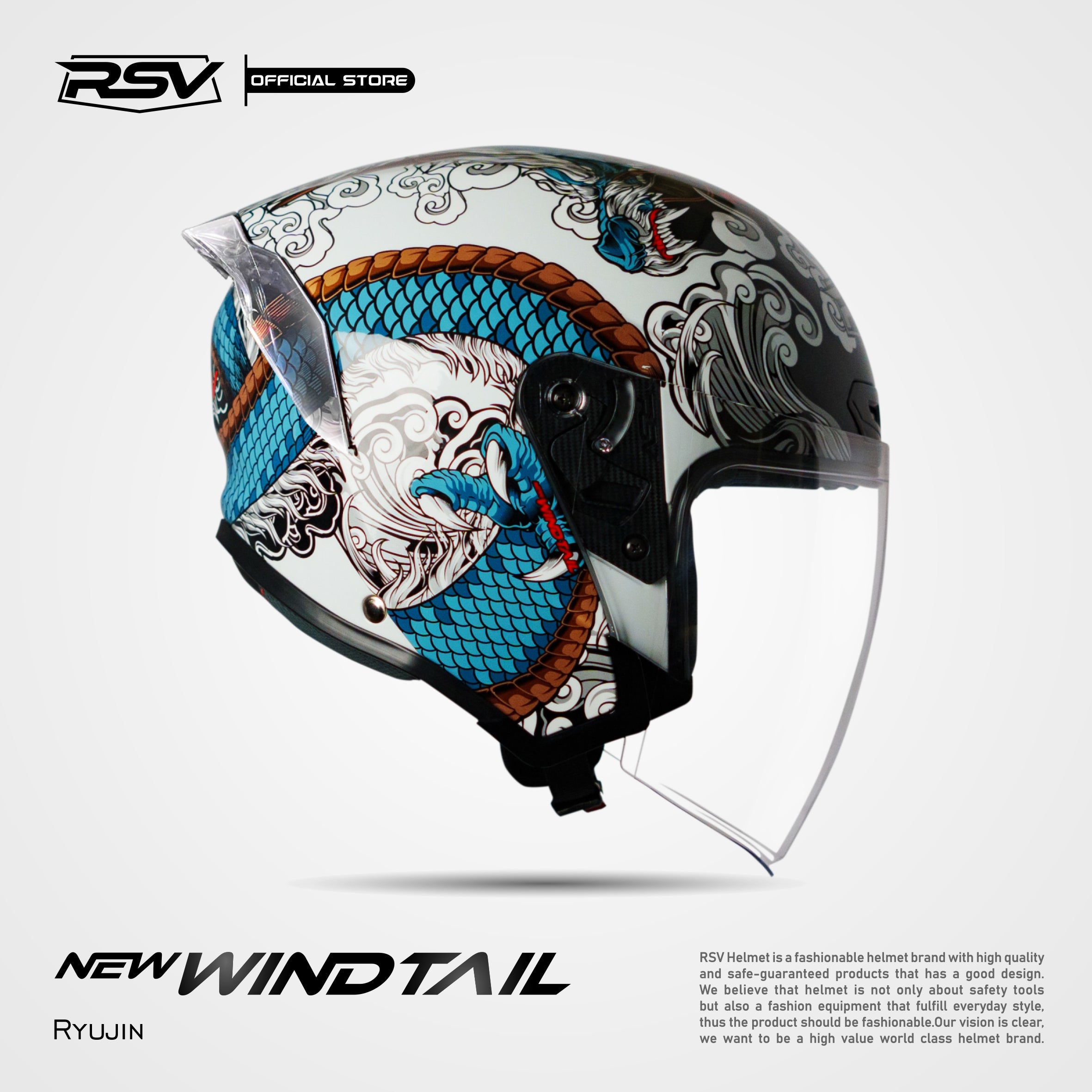 RSV NEW WINDTAIL RYUJIN – RSV Helmets - PT HELMINDO PRATAMA INDONESIA