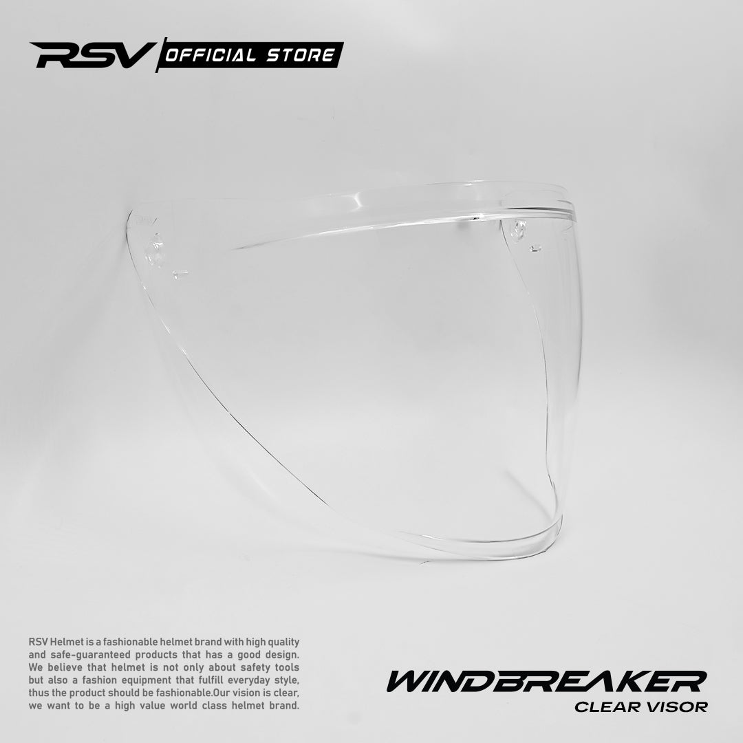 VISOR RSV X TVS WINDBREAKER WARNA CLEAR/DARKSMOKE/LIGHT SMOKE - PNP VISOR KACA HELM RSV WINDBREAKER HELMET