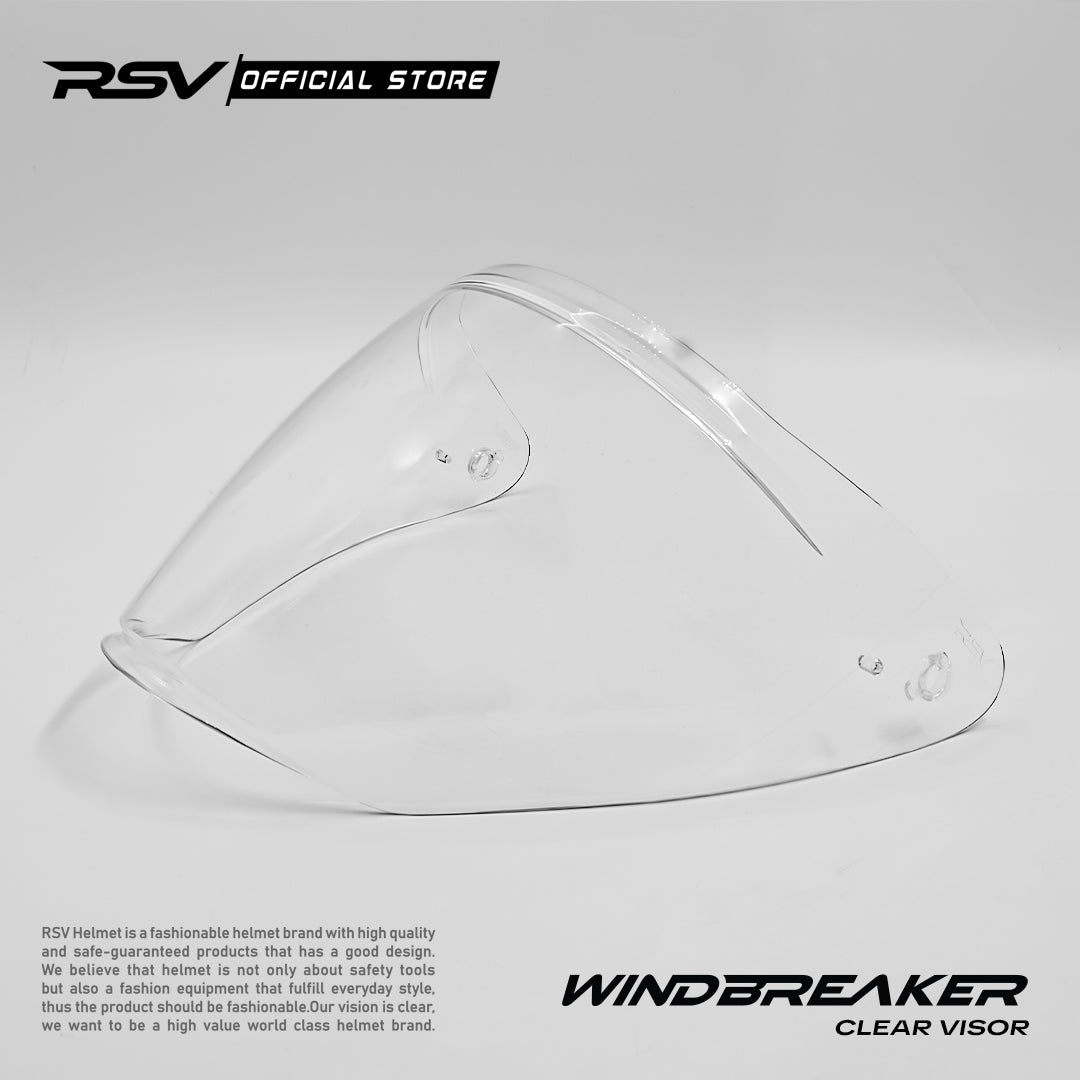 VISOR RSV X TVS WINDBREAKER WARNA CLEAR/DARKSMOKE/LIGHT SMOKE - PNP VISOR KACA HELM RSV WINDBREAKER HELMET