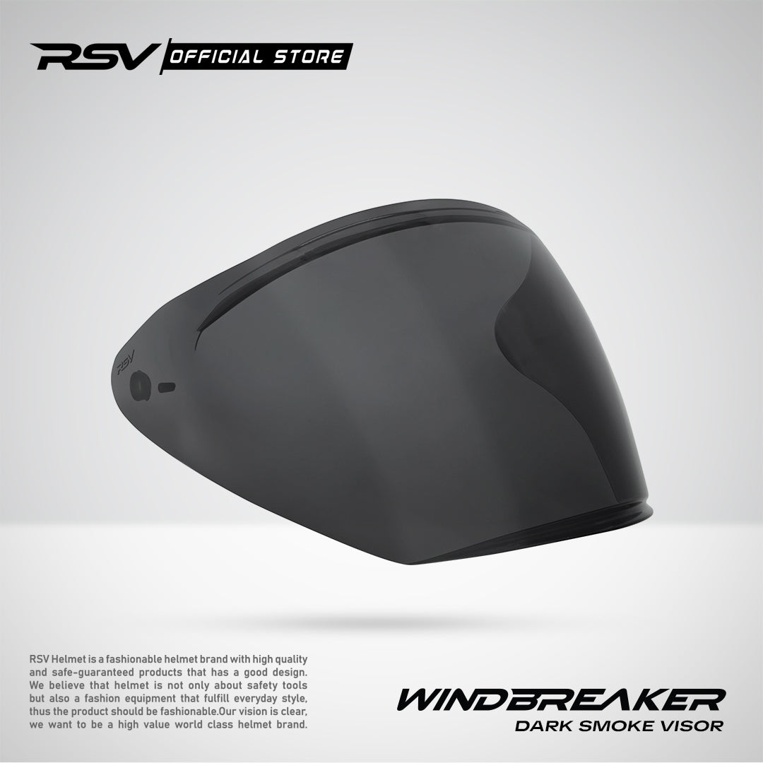 VISOR RSV X TVS WINDBREAKER WARNA CLEAR/DARKSMOKE/LIGHT SMOKE - PNP VISOR KACA HELM RSV WINDBREAKER HELMET