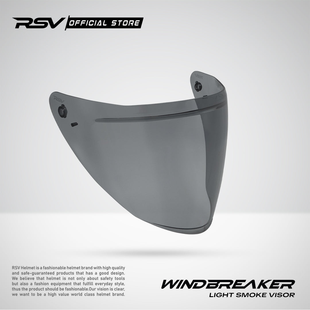 VISOR RSV X TVS WINDBREAKER WARNA CLEAR/DARKSMOKE/LIGHT SMOKE - PNP VISOR KACA HELM RSV WINDBREAKER HELMET