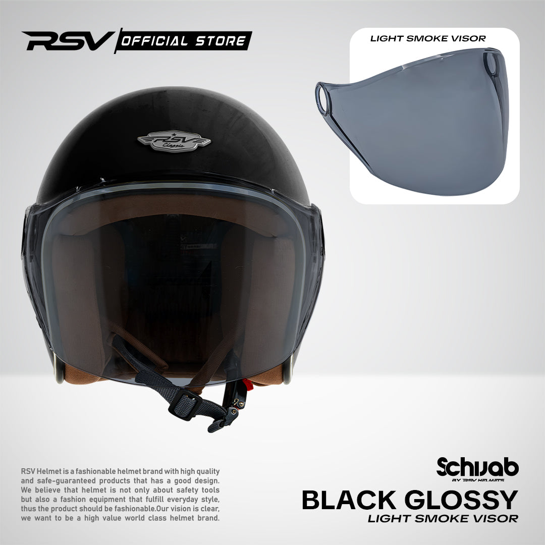 (Bundle) Helm RSV SC Hijab Series + Extra Visor Light Smoke [All Color]  | Helm Hijab | Half Face