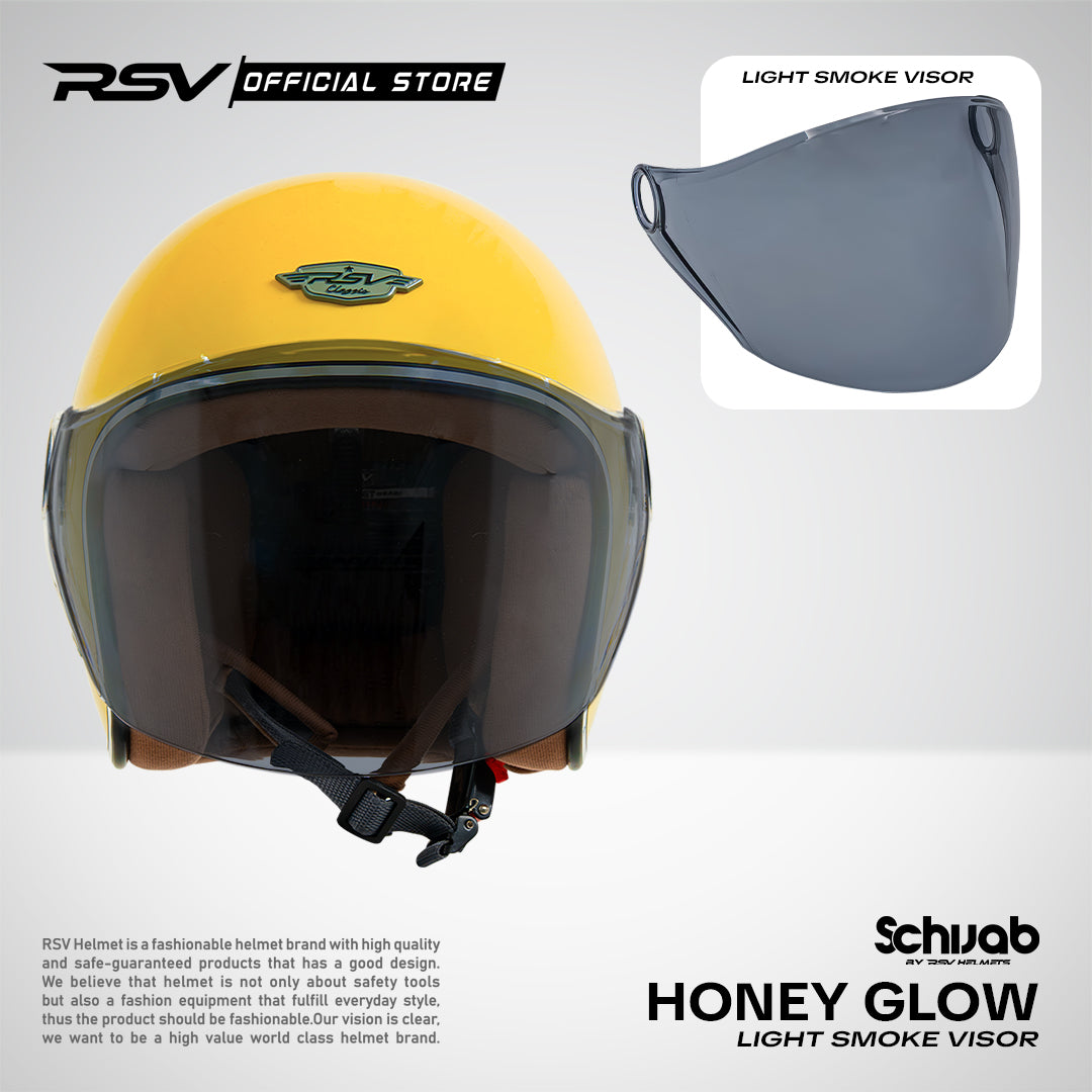 (Bundle) Helm RSV SC Hijab Series + Extra Visor Light Smoke [All Color]  | Helm Hijab | Half Face