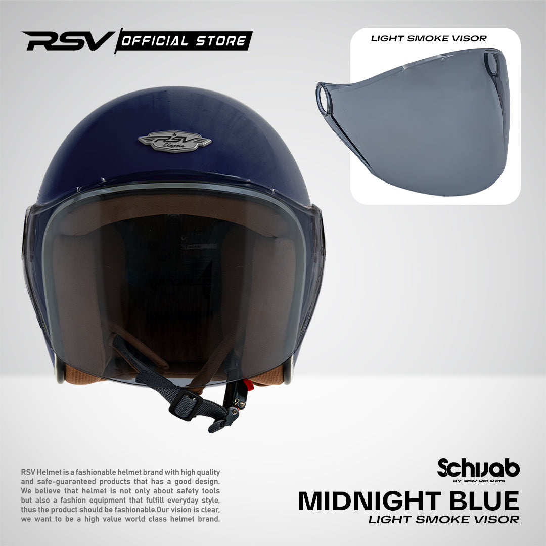 (Bundle) Helm RSV SC Hijab Series + Extra Visor Light Smoke [All Color]  | Helm Hijab | Half Face