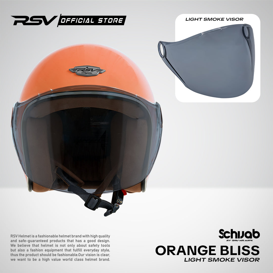 (Bundle) Helm RSV SC Hijab Series + Extra Visor Light Smoke [All Color]  | Helm Hijab | Half Face