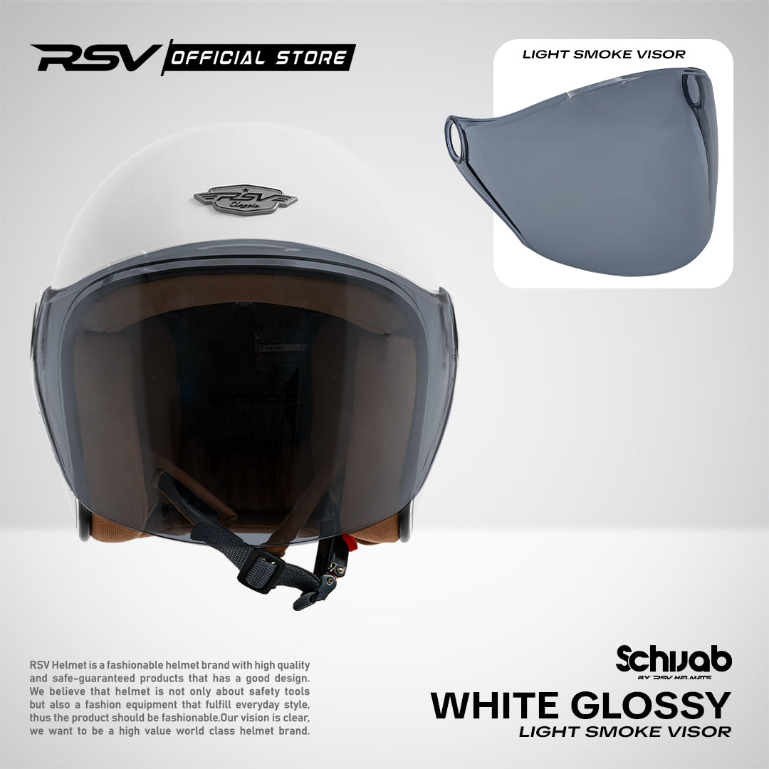 (Bundle) Helm RSV SC Hijab Series + Extra Visor Light Smoke [All Color]  | Helm Hijab | Half Face