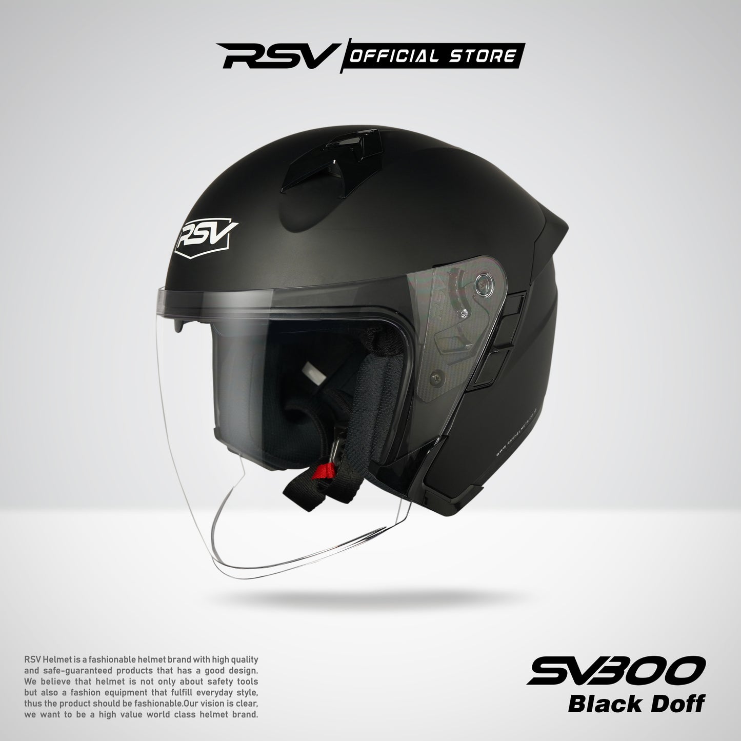 RSV X TVS SV300 BLACK DOFF DOUBLE VISOR