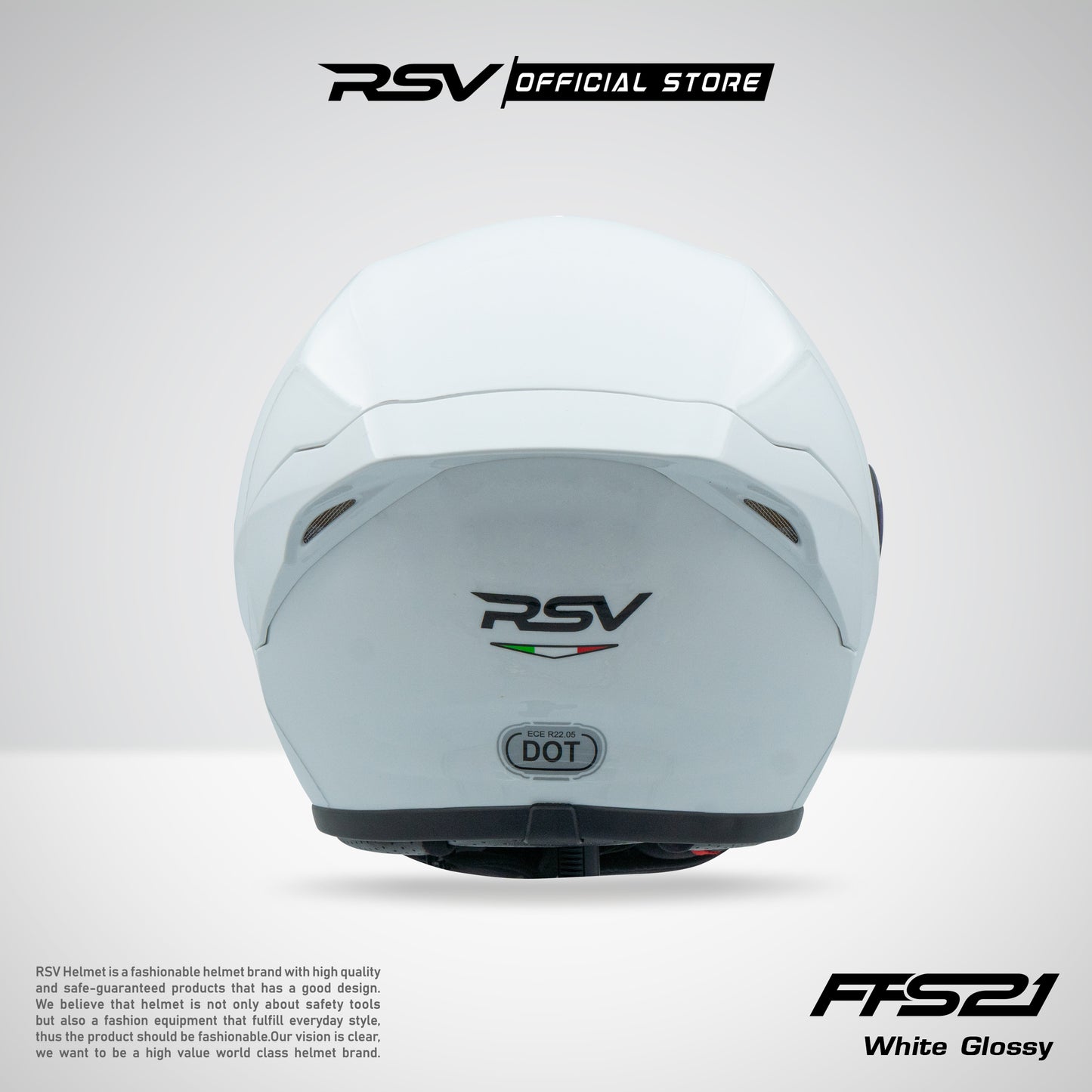 HELM RSV FFS21 WHITE GLOSSY