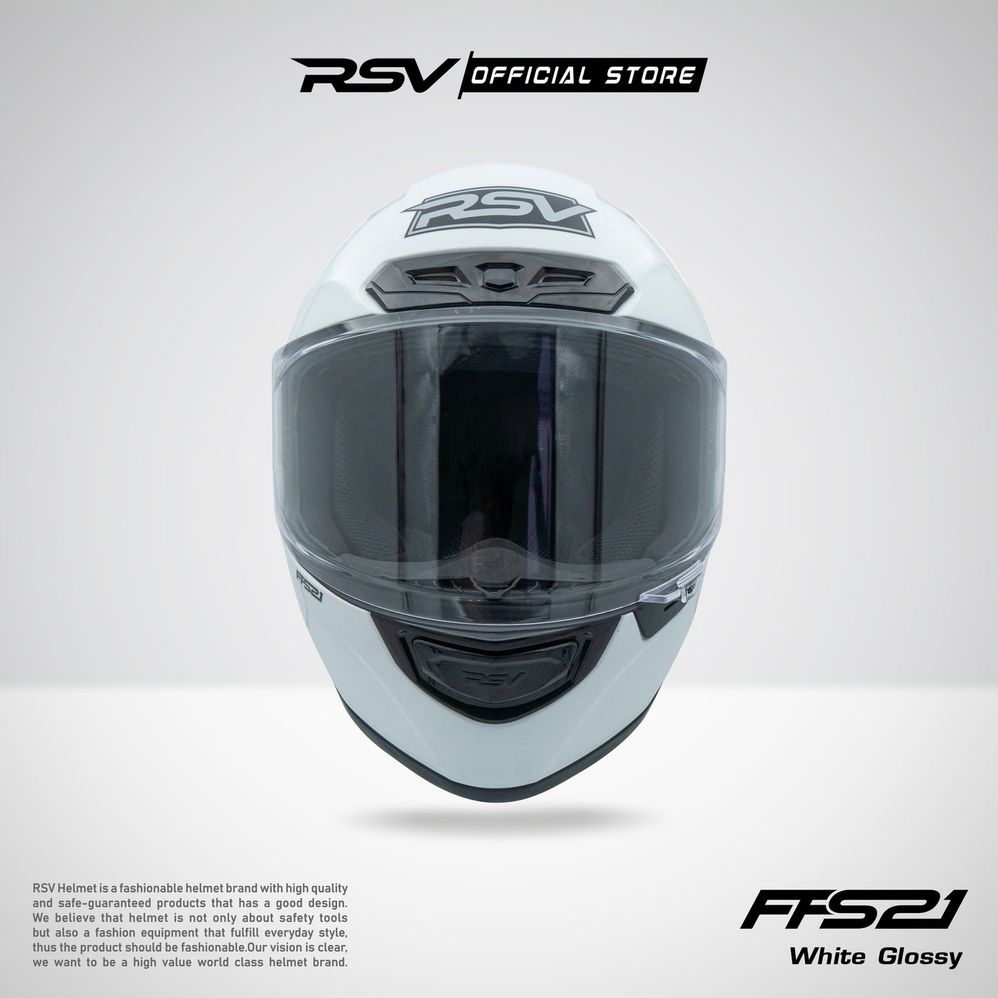 HELM RSV X TVS FFS21 WHITE GLOSSY