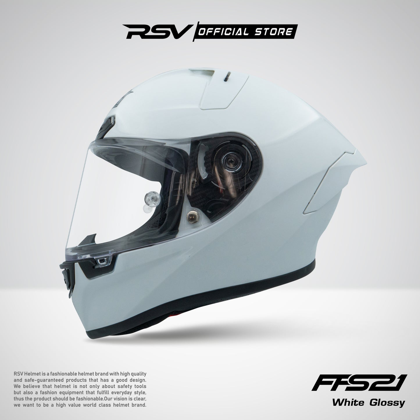 HELM RSV FFS21 WHITE GLOSSY