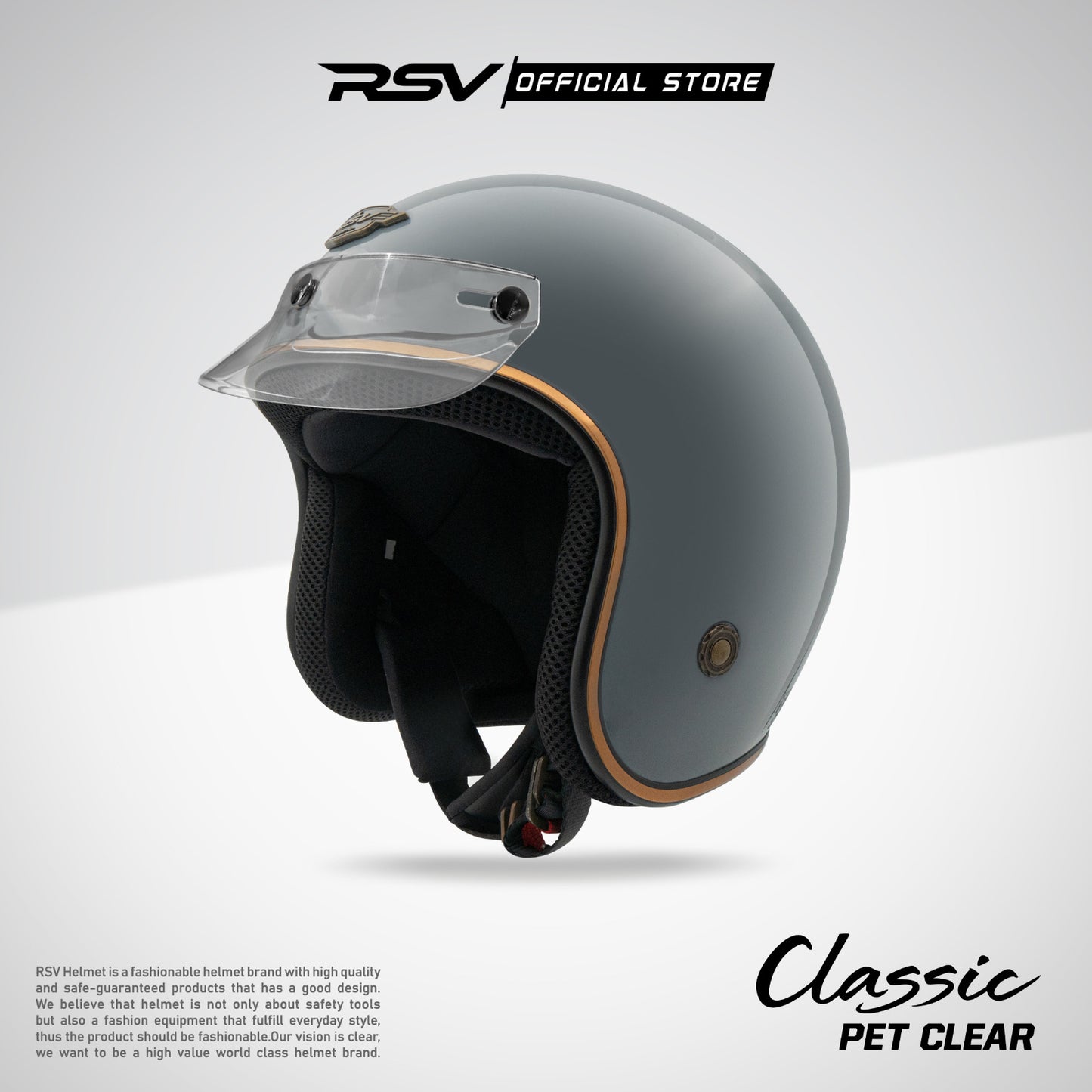 RSV HELM CLASSIC  BLACK DOFF