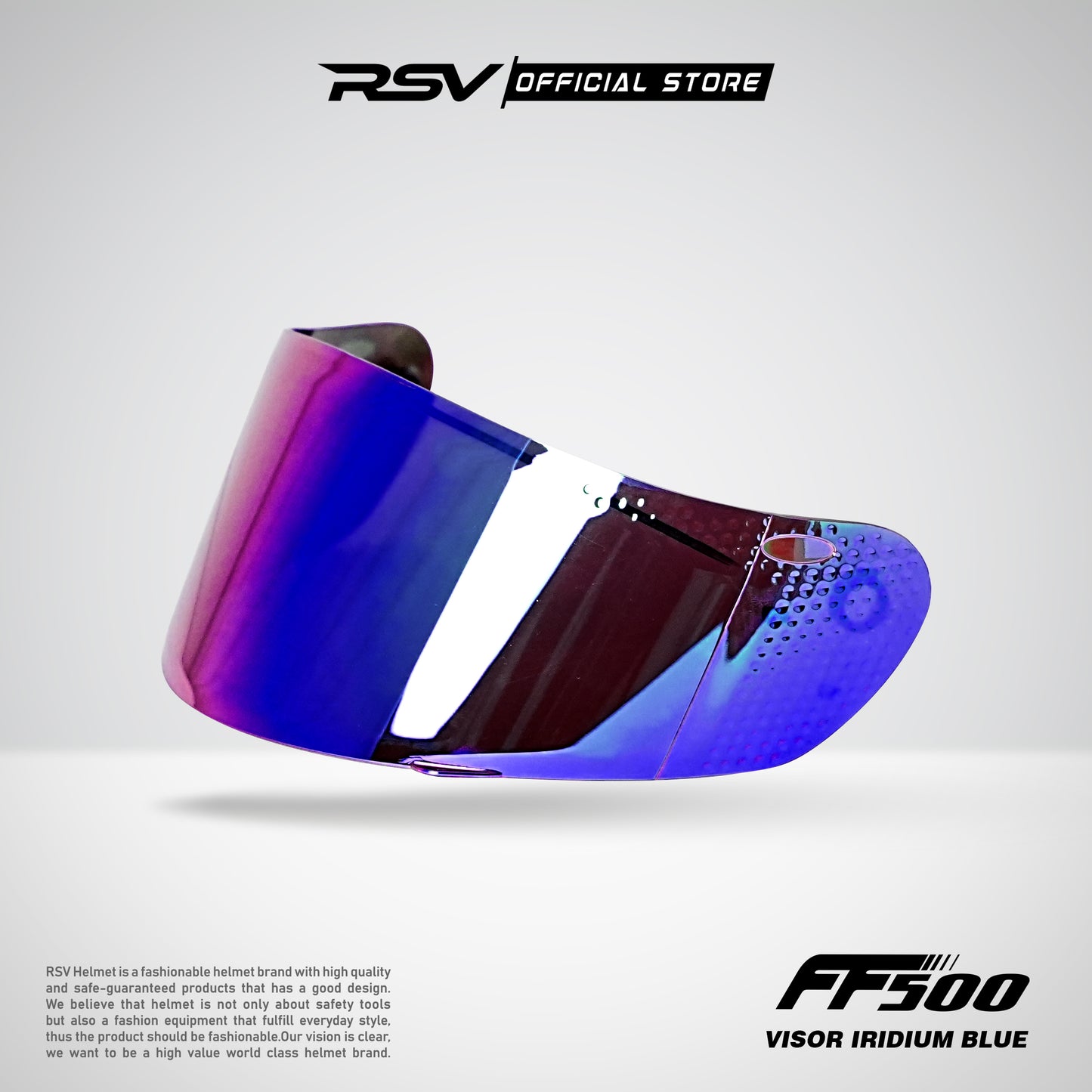 VISOR FF500 ( BENING, DARK SMOKE, RED, GREEN, BLUE, SILVER )