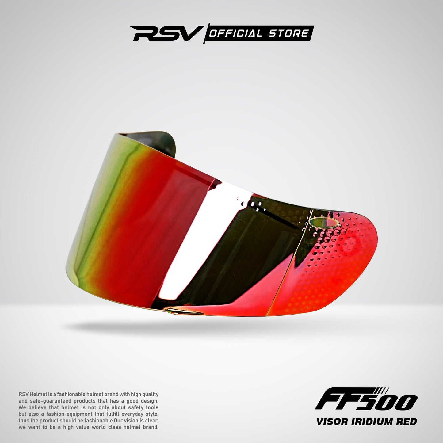 VISOR FF500 ( BENING, DARK SMOKE, RED, GREEN, BLUE, SILVER )