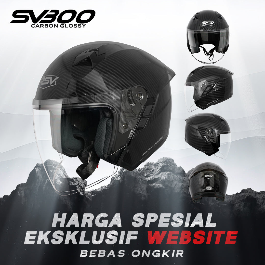RSV SV300 CARBON GLOSSY DOUBLE VISOR